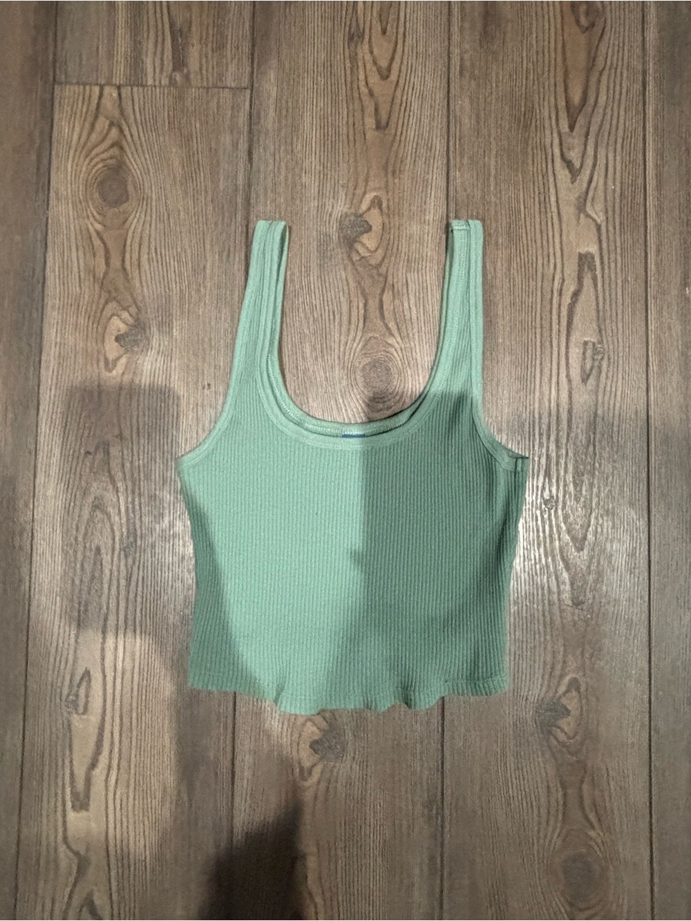 Old Navy Ribbed Scoop Crop Tank Top - Mint